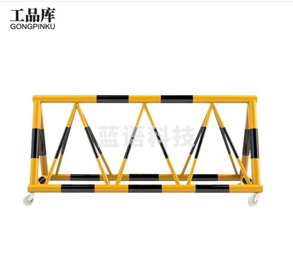 工品库 拒马 移动护栏路障 道路隔离路障移动隔离栏交通挡车防冲撞设施 1*1.2*0.8管径114*76