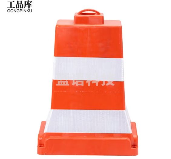 工品库 柔性橡塑隔离墩 水马塑料防撞桶 道路隔离护栏分流注水围栏 红色PE(5KG)