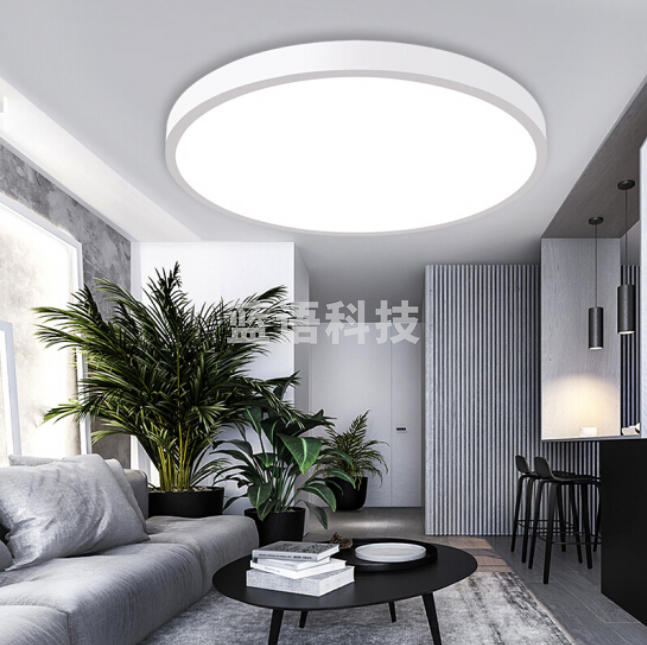 佛山照明 （FSL）吸顶灯客厅灯具卧室书房灯厨卫阳台灯三段调色铁艺烤漆白色 36W