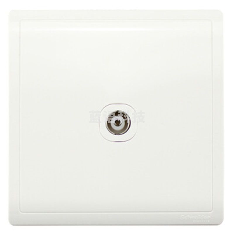 施耐德 E8231TVM 丰尚系列电视插座面板 白色（单位：个）