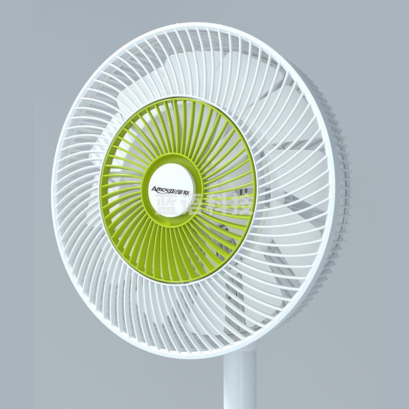 亚摩斯Amos空气循环扇电风扇家用落地扇涡轮宿摇头台地风扇白色AS-FS12K