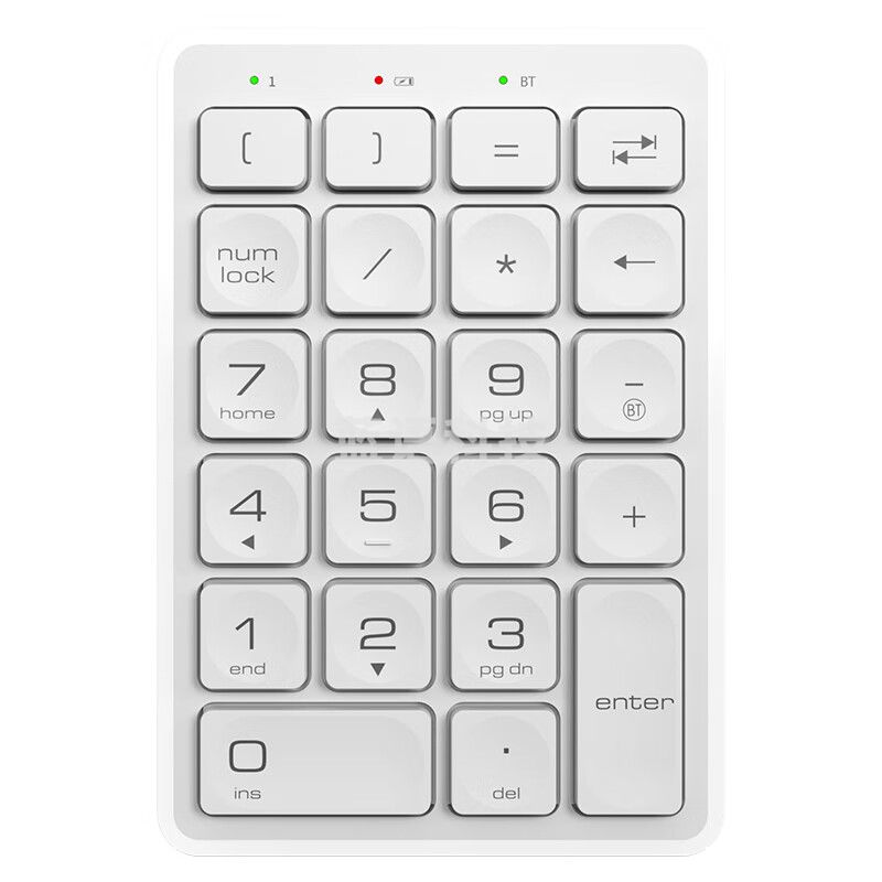 爱国者(aigo) N58白色 无线蓝牙充电数字小键盘 电脑笔记本数字外接小键盘 外接电脑外置键盘