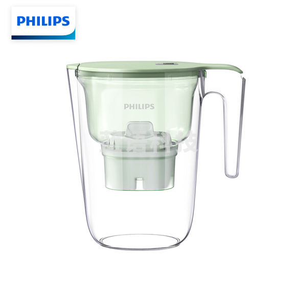 飞利浦（PHILIPS）AWP2813GNT 全新升级净水壶 家用滤水壶 厨房自来水过滤净水器