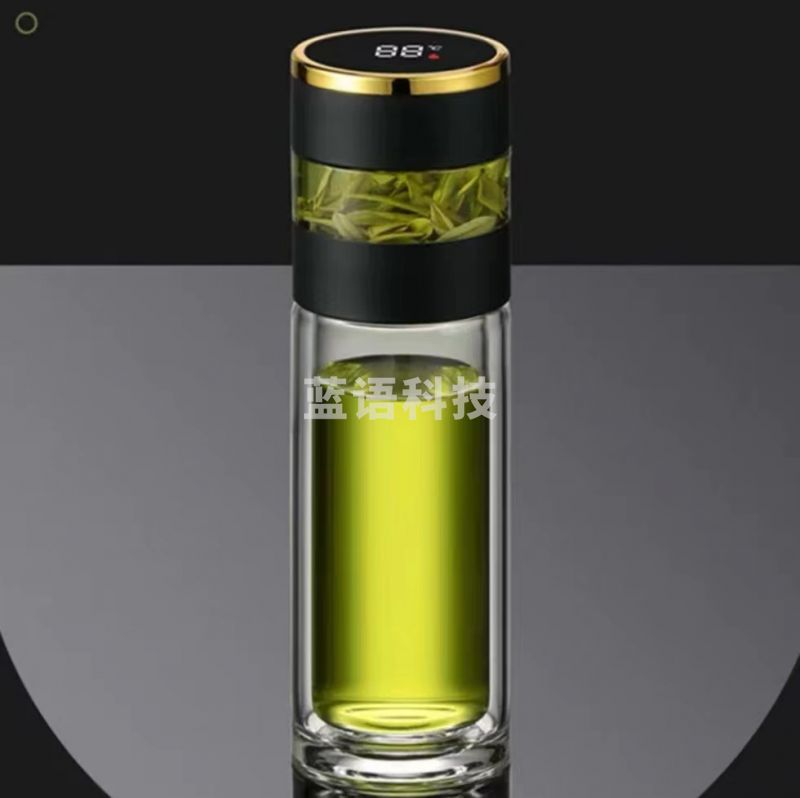 泡茶杯茶水分离杯 带数显