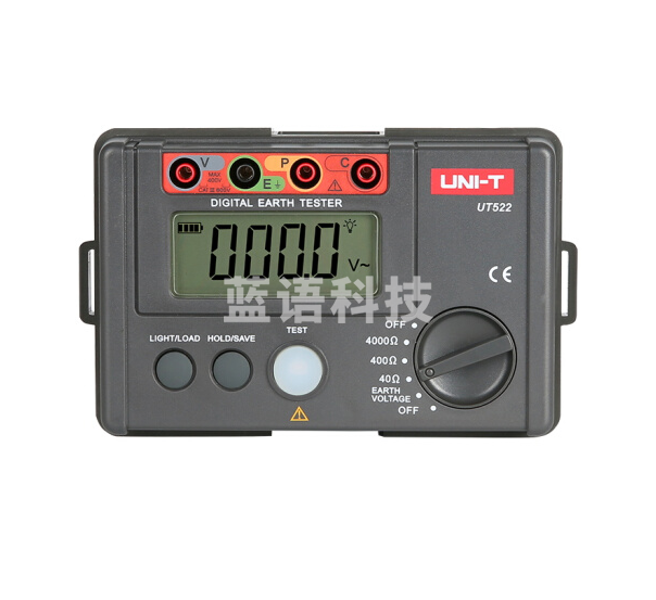 优利德 （UNI-T) 接地电阻测试仪0-4000Ω双重绝缘 UT521/UT522