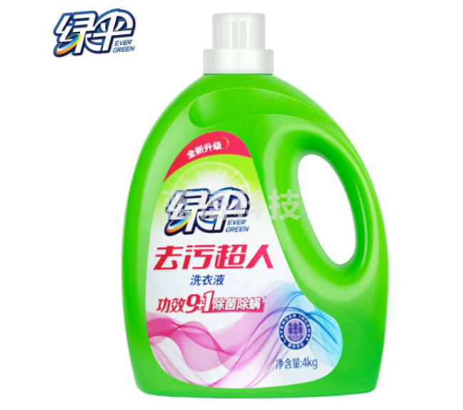 绿伞 去污超人除菌除螨洗衣液 薰衣草香4kg