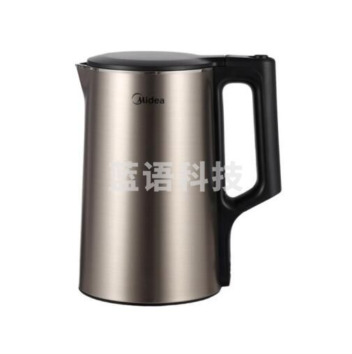 美的（Midea）MK-PJ17A01电水壶烧水壶电热水壶1.7L容量热水壶双层无缝全钢