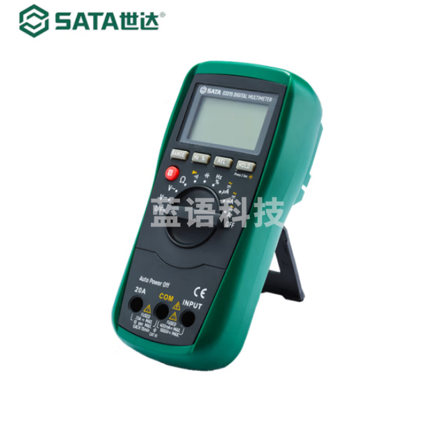 世达 03015 数字万用表 带频率电阻电容万能表 电工电压电流测试表