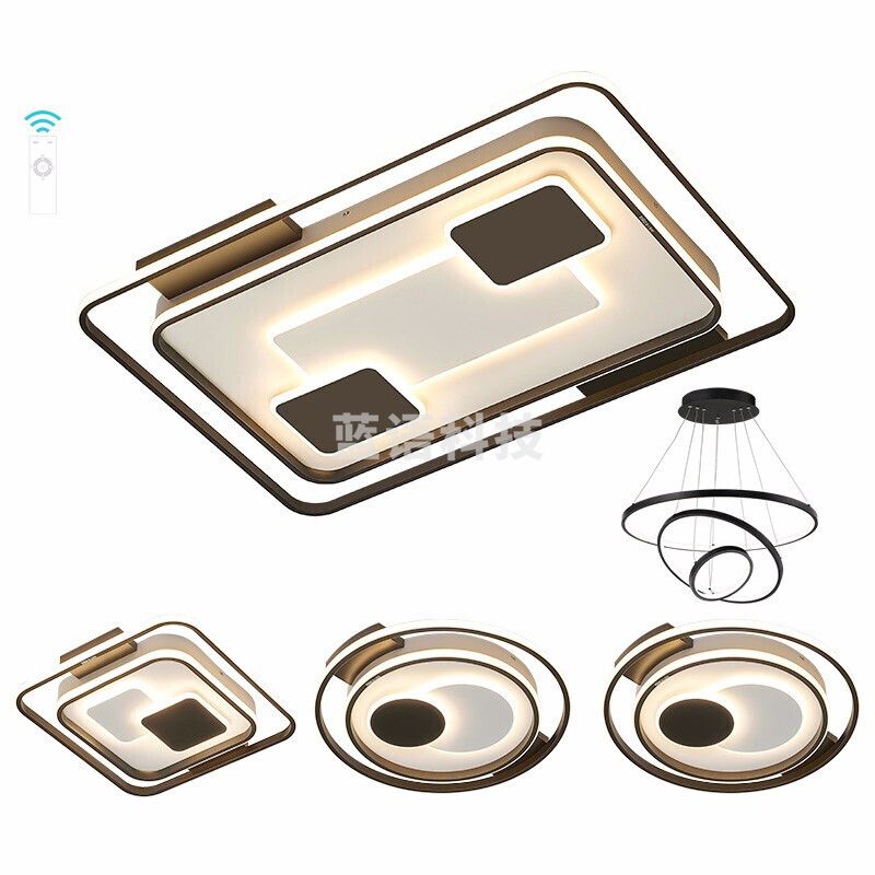 雷士（NVC）led吸顶灯 现代简约北欧创意灯具套餐（1大3小）温馨浪漫倩影系列WHXD136F/G-01