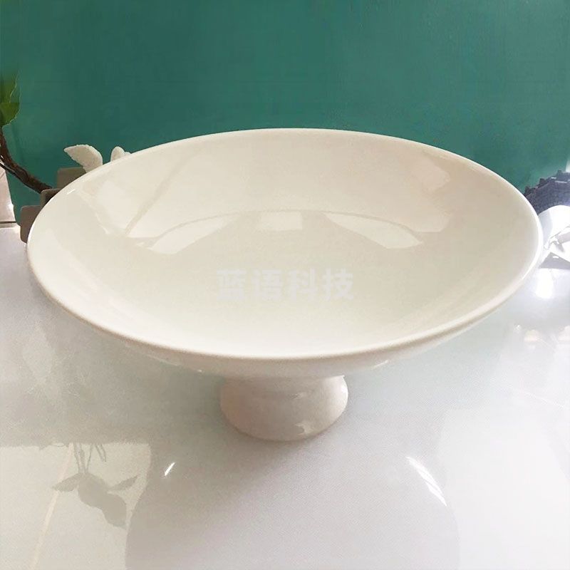 中式纯白陶瓷盘子清高脚碗5个起售