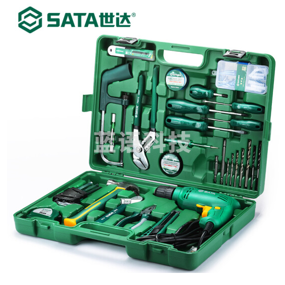 世达  58件电钻组套   05156 家用工具箱多功能320W手电钻套装
