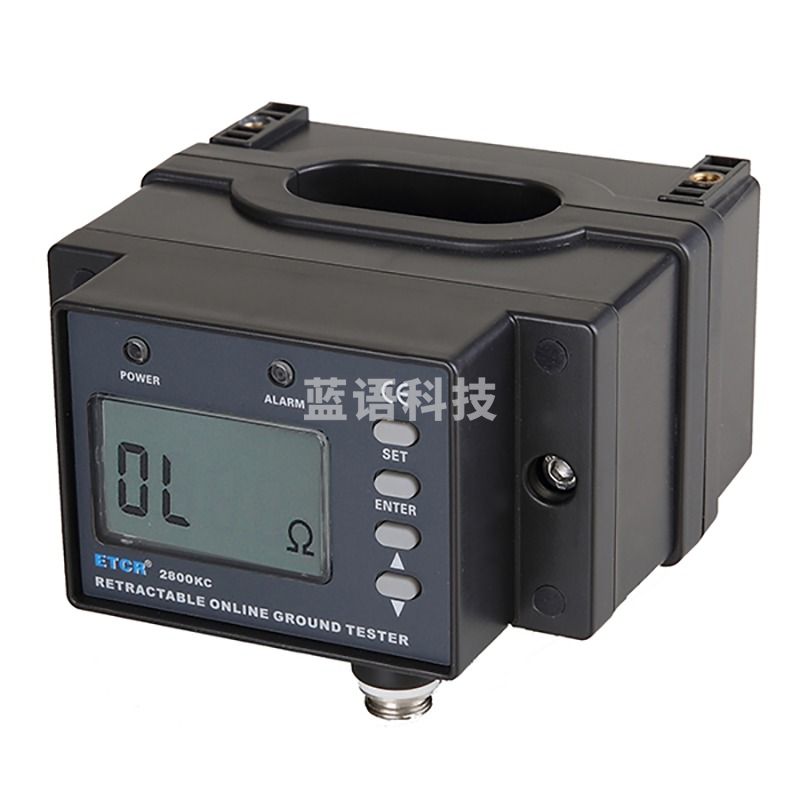 铱泰多功能非接触式接地电阻在线检测仪防爆型接地电阻在线监测仪闭环/开合式 ETCR2800B ETCR2800KC开合式有声光报警带显示