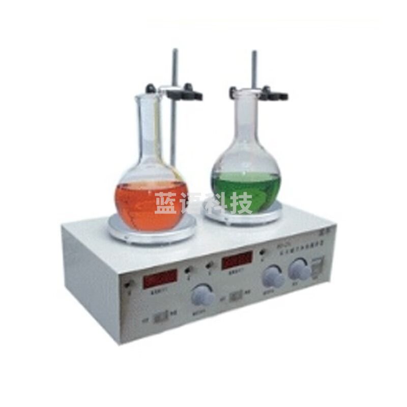 JISENPUER 常州国华HJ-2A双头磁力搅拌器 数显控温2头两工位磁力搅拌机