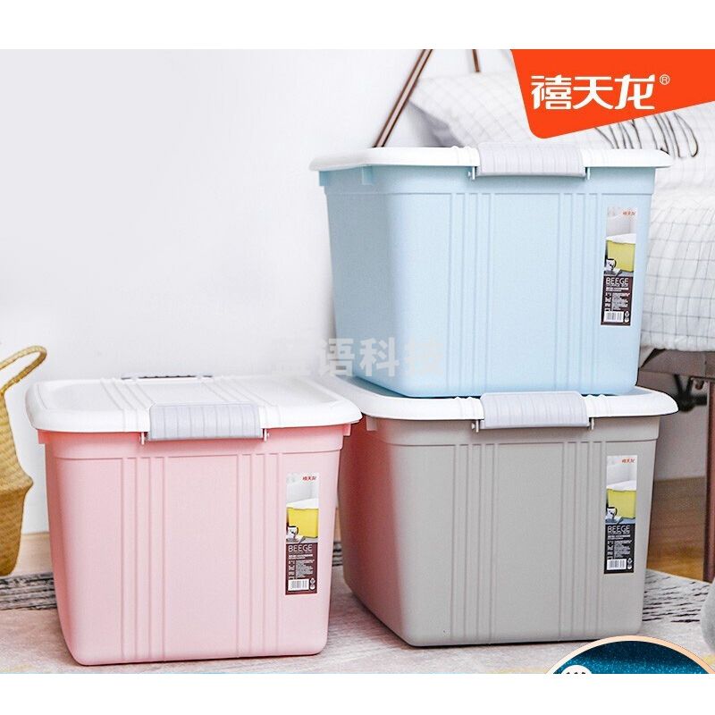 禧天龙(Citylnog) 大号收纳箱储物箱整理箱 41L X-6347 混色 3个/组