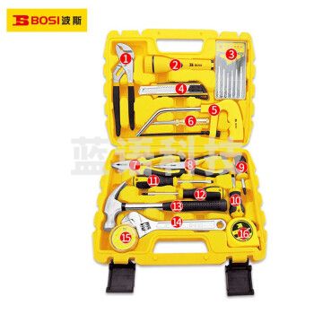 波斯（BoSi）28件组套日常五金工具套装大全电工维修多功能工具箱套装BS510928