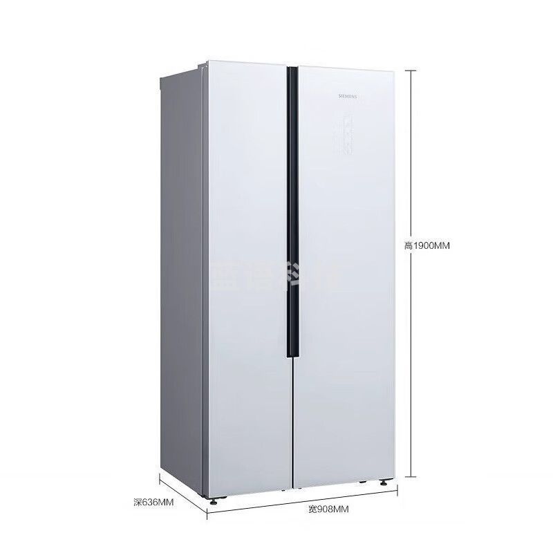 西门子·（SIEMENS）【玻璃超薄微嵌】530升对开门变频电冰箱家用双开门大容量纤薄机身 玻璃面板  KX52NS20TI