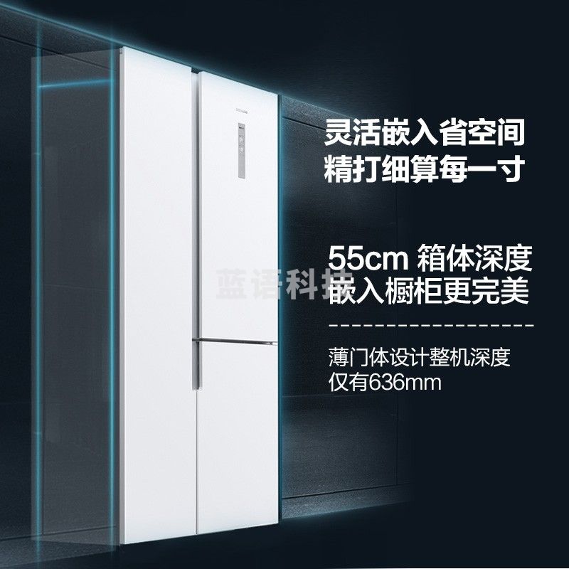 西门子·(SIEMENS) 509升 变频风冷无霜三门对开冰箱 分类储存大容量 （白色） BCD-509W(KA92NE220C)