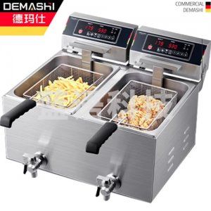 德玛仕 DEMASHI L-172P  电炸炉 商用小吃油炸锅油炸机 油条机 薯条机 电炸锅 油炸炉 炸串机 微电脑 34升记忆菜单