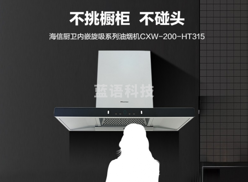 海信（Hisense）欧式油烟机家用顶吸式大吸力烟机CXW-200-HT315