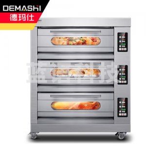 德玛仕 DEMASHI EB-J6D-Z 烤箱 大型烘焙商用 披萨面包蛋糕月饼烤箱 三层六盘 