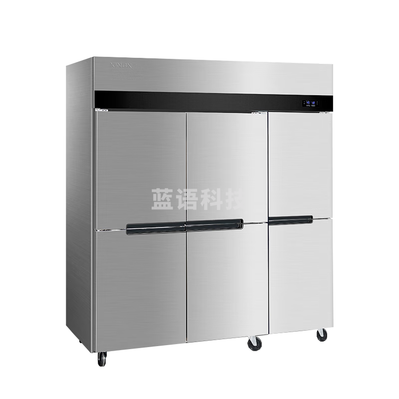星星（XINGX）商用四门冰箱立式六门商用冰柜双温不锈钢冷冻柜厨房大容量冷藏柜饭店酒店冷藏冷冻保鲜柜全铜管 【六门】上冷冻+下冷藏1800*710*1940