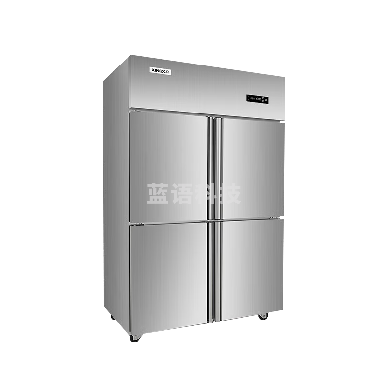 星星·（XINGX）商用四门冰箱立式六门商用冰柜双温不锈钢冷冻柜厨房大容量冷藏柜饭店酒店冷藏冷冻保鲜柜全铜管 BC-860FA  四门全冷藏 （风冷无霜）全铜管