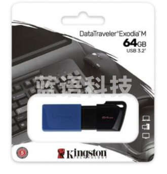 金士顿(Kingston)64GB USB3.2 Gen 1 U盘 DTXM
