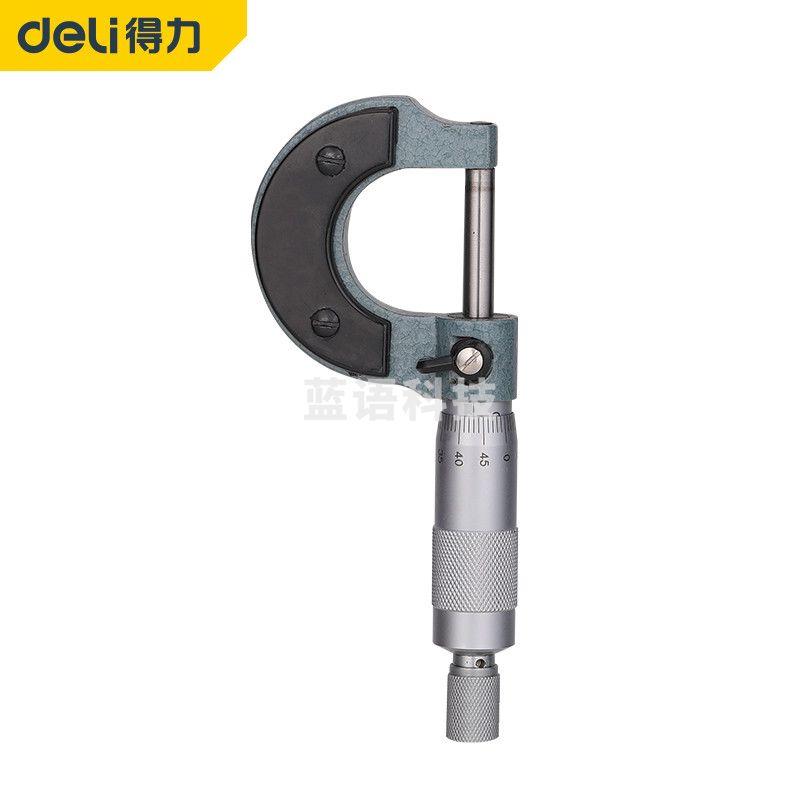 得力(deli) 外径千分尺0-25(mm)工业级螺旋测微仪 外径千分尺DL9325