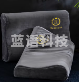 艾薇 乳胶枕套 绒类枕套冬季简约枕芯套法兰绒枕头套记忆枕套一个装 高档黑 30*50cm