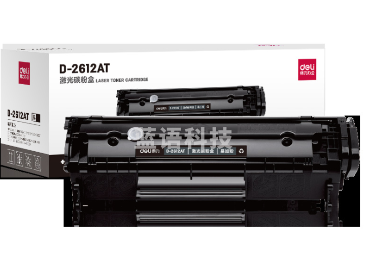 得力(deli)黑色硒鼓 打印机硒鼓 D-2612AT