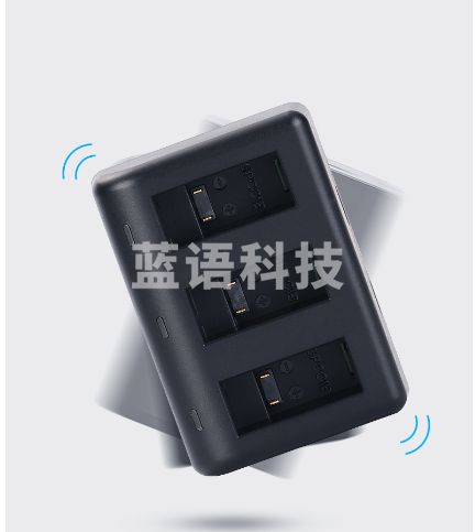 绿巨能（llano）GoPro电池 MAX-SPCC1B全景运动相机电池充电器 Vlog数码摄像机电池三充充电器