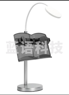 猫太子（MAOTAIZI）无级调节台灯桌面五金阅读架学生成人看书架简约懒人书型立式桌面放书支架 DQ.1650