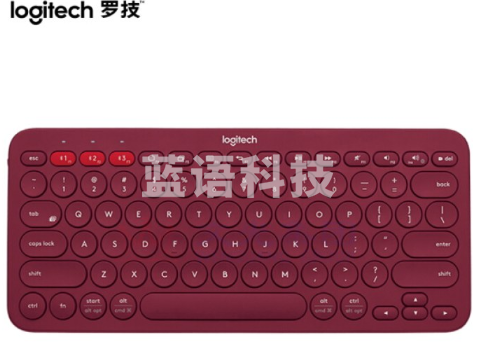 罗技Logitech蓝牙键盘K380(红色)