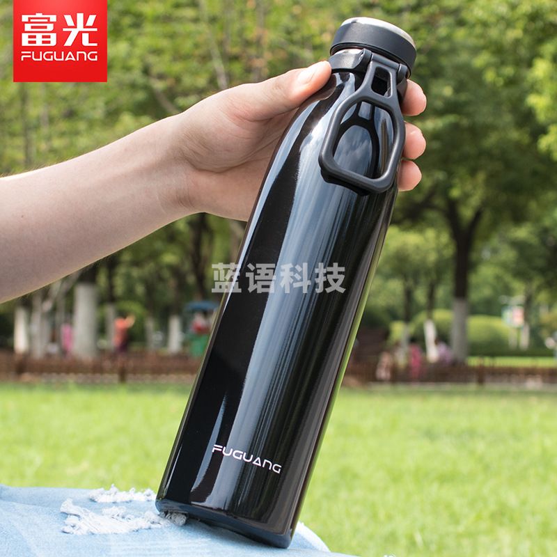 富光 HSL02-1000运动保温杯 316不锈钢水杯保温水壶 红色1000ml