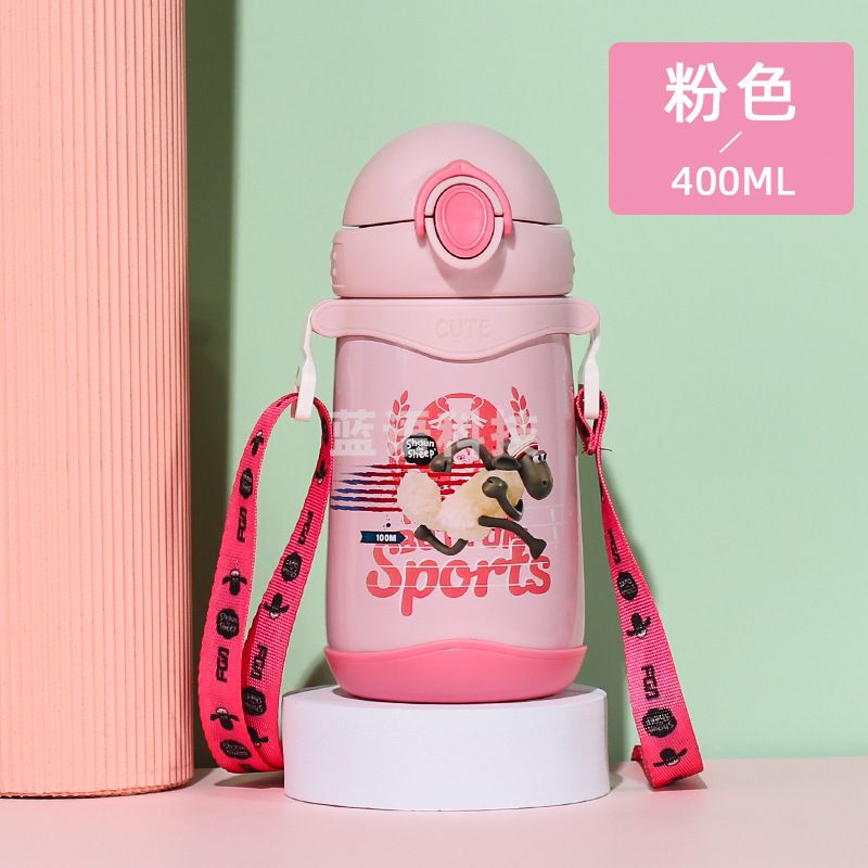 富光 400ml多乐吸管杯 内胆316不锈钢保温壶水壶 绿色400ml