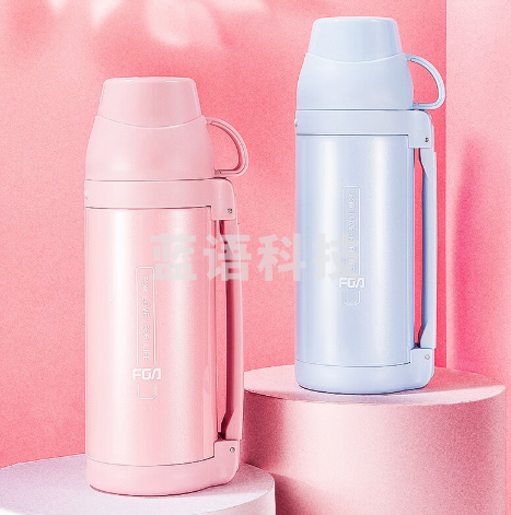 富光 FZ195002-1000心悦旅行壶 304不锈钢杯身 天空蓝1000ml