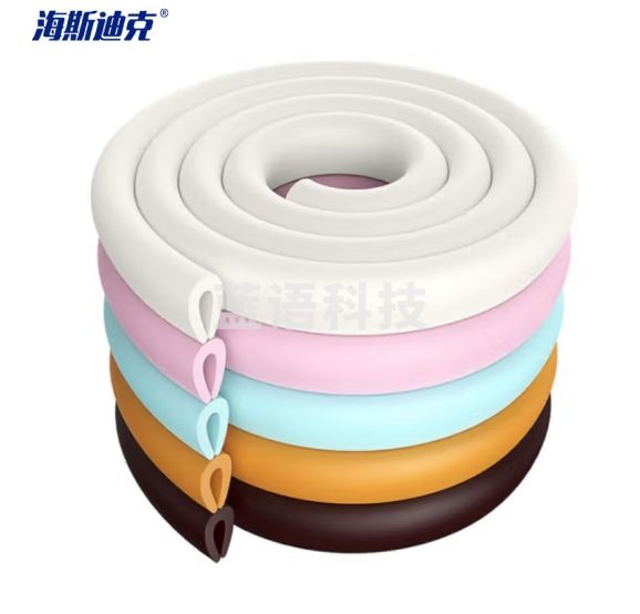 海斯迪克 HK-335 防护条 护桌角 防撞护条 抗冲击防撞条 保护条 U型2米×3卷 颜色随机（含双面胶）