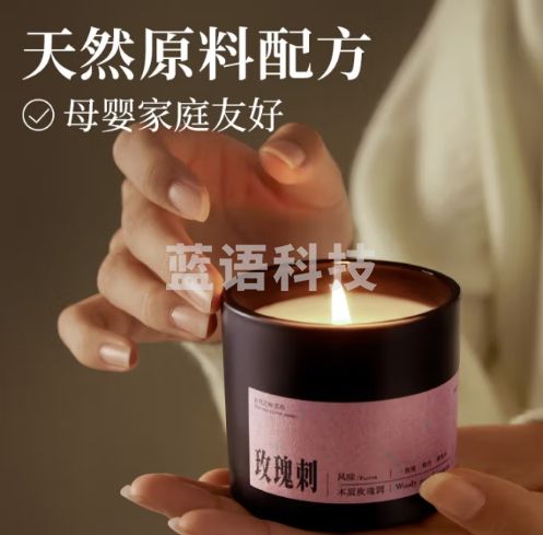 air funk香薰蜡烛椰放室内香氛助眠低温蜡烛送女友生日礼物 玫瑰刺