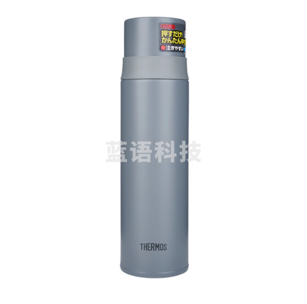 膳魔师(Thermos)FFM-501 MGY 灰色便携茶杯保冷杯水杯盖可当杯子 不锈钢真空隔热保温杯500ML