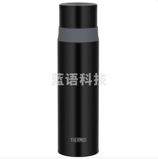 膳魔师(THERMOS)FFM-502 STB黑色灰圈保温杯壶 大容量车载防漏弹盖杯500ml