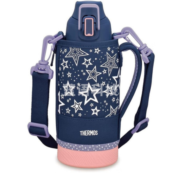 膳魔师(THERMOS)FHT-802F NVPC 海军蓝色保冷保温杯 大容量直饮保冷车载水杯壶旅行便携800ml