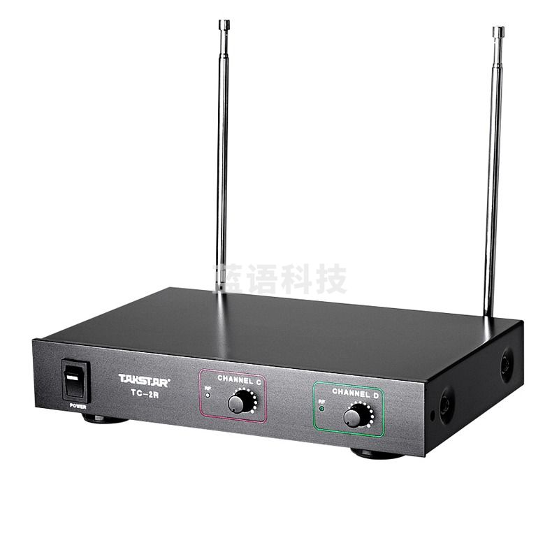 得胜（TAKSTAR） TC-2R无线话筒一拖二麦克风台式桌面手持话筒 TC-2R 主机+一会议+一领夹