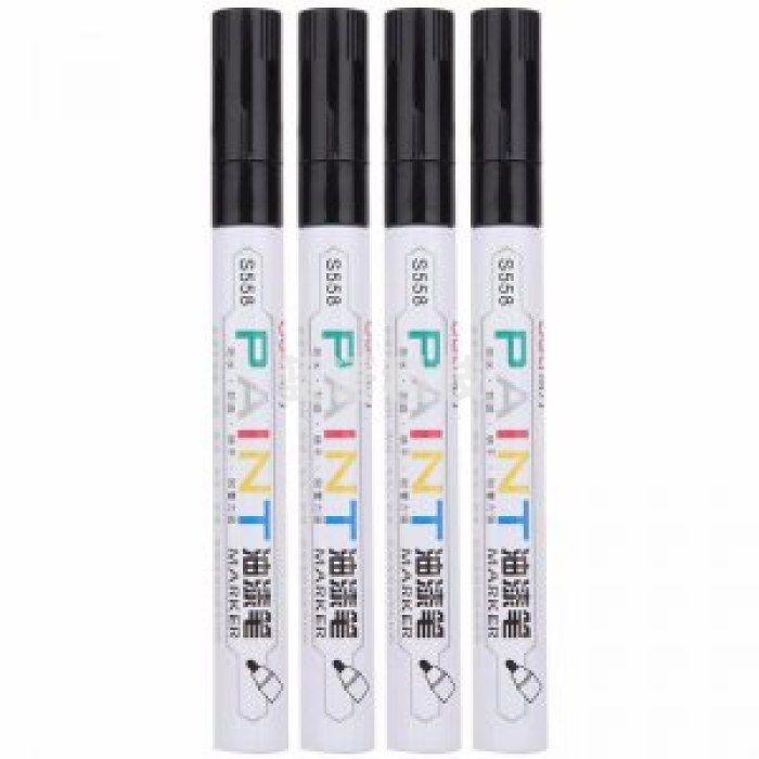 得力 deli S558 黑色油漆笔