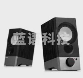 漫步者（EDIFIER）R19U 木质纯音2.0迷你桌面音响 电脑音箱 黑色