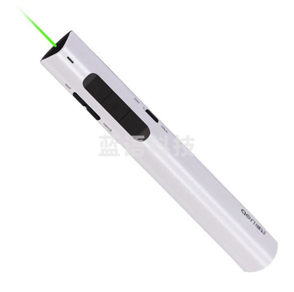 得力 激光笔 激光翻页笔  PPT幻灯片遥控翻页笔 电子笔演讲笔无线激光演示笔翻页器 白色 2801G（可当天配送发货）