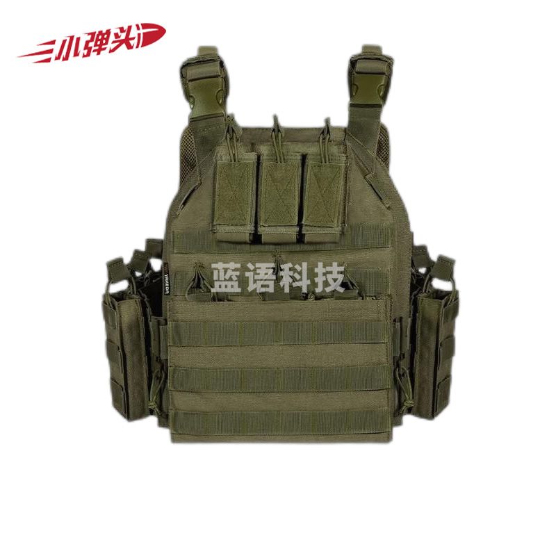 轻量化快脱战术马甲户外多功能巡逻战术背心军绿（快脱）