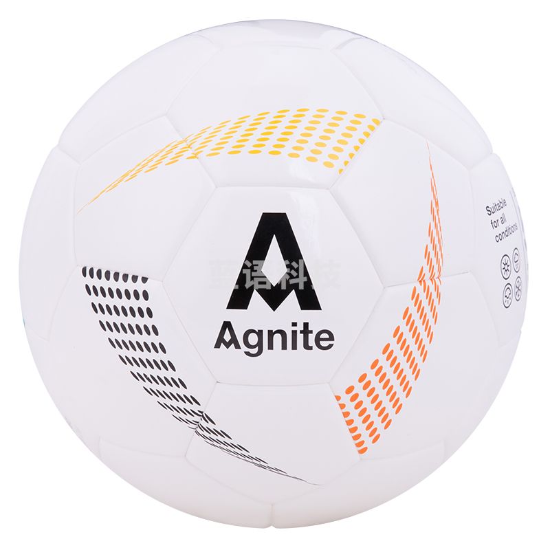 安格耐特(Agnite) F1217_5号PU贴皮足球(白色+蓝色)