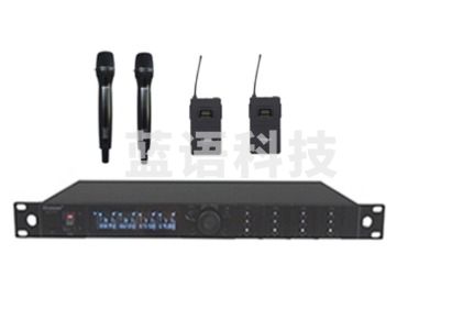 湖山(HUSHAN) 音响设备功放无线话筒会议室教室培训音箱设备 DS-UT40 无线会议话筒(一拖四)