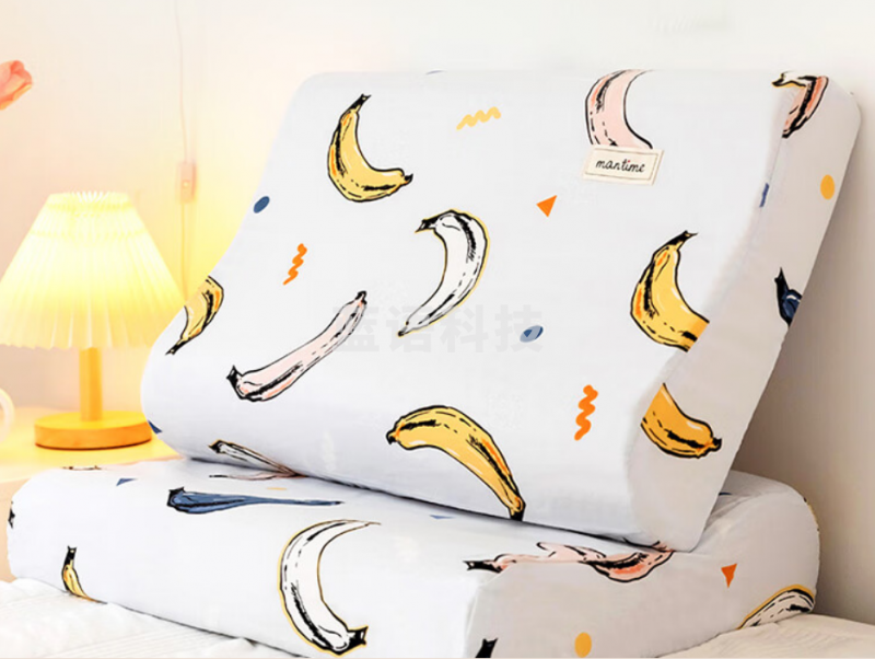 雅鹿·自由自在 纯棉乳胶枕套 30*50cm香蕉派（只）