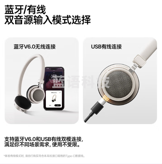 漫步者(EDIFIER)Doo Ace 时尚复古头戴耳机 蓝牙耳机 蓝牙V6.0 双模连接 25小时续航 通话降噪 贝母白